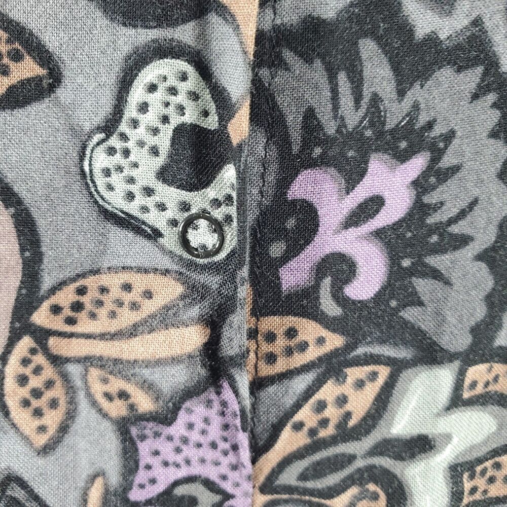 S Wilfred Aritzia Maxi Midi Dress Tank Sleeveless Rayon Floral Grey Black Purple - Picture 11 of 12